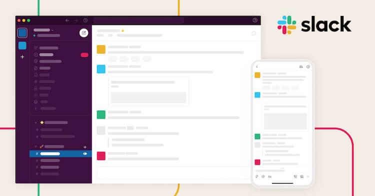 Image of the communication platform Slack from Slack.com.